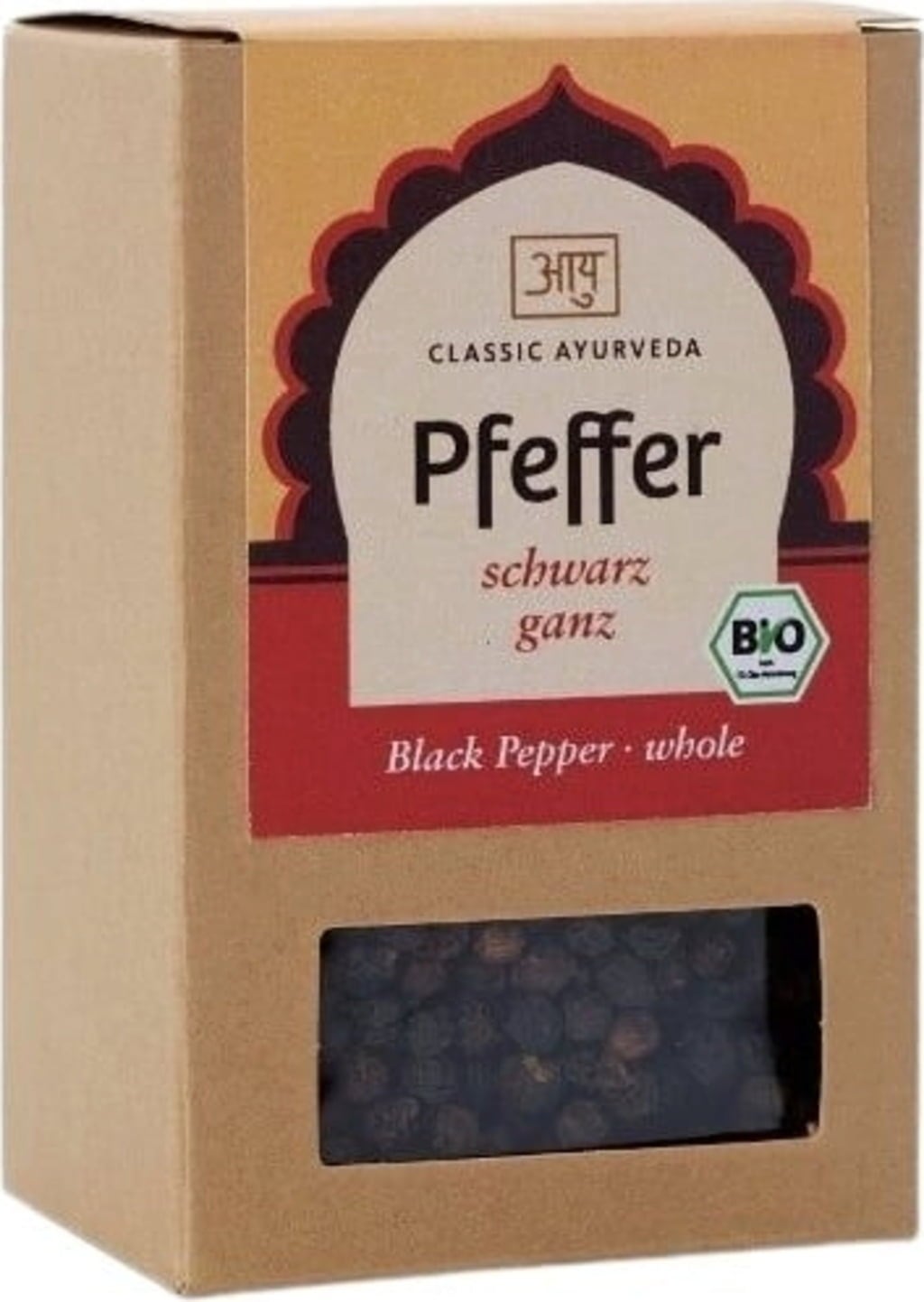 Poivre Noir Bio en Grains, 70 g