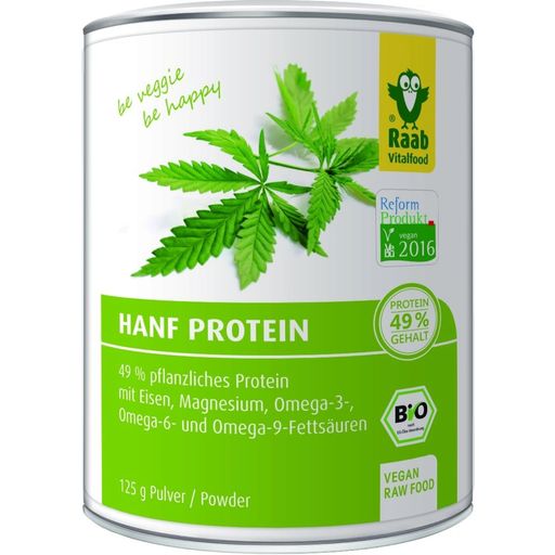 Raab Vitalfood GmbH Organic Hemp Protein Powder - 125 g