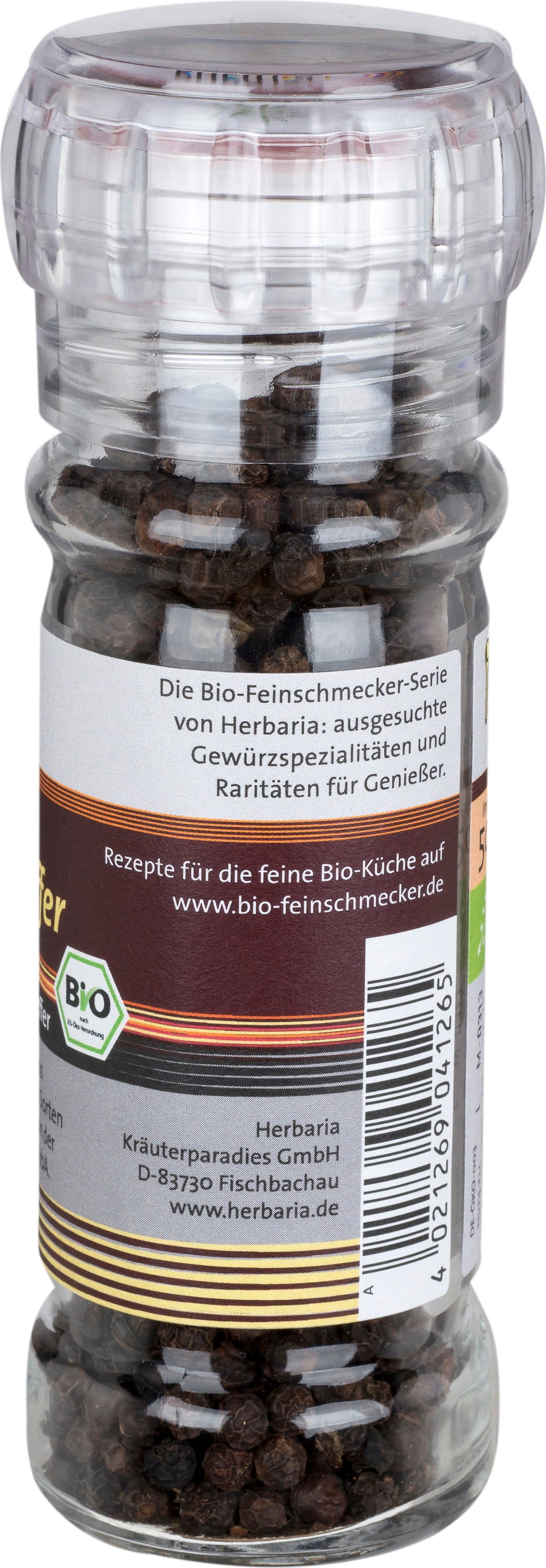 Herbaria Tellicherry Urwaldpfeffer Bio - In der Mühle, 50g