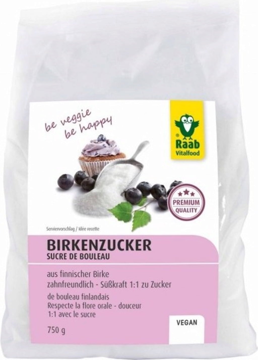 Raab Vitalfood Finnischer Birkenzucker premium - 750 g