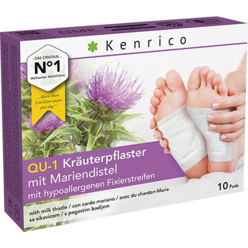 Kenrico QU-1 Herbal Patches with Milk Thistle - 10 plasters