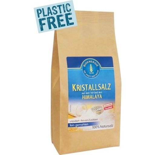 Kristallsalz aus dem Himalaya Vorland fein - 500g Bio-Papierbeutel