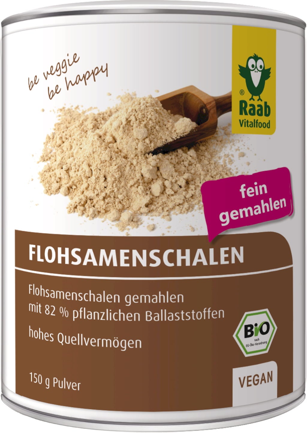 Raab Vitalfood Flohsamenschalen  fein gemahlen Bio