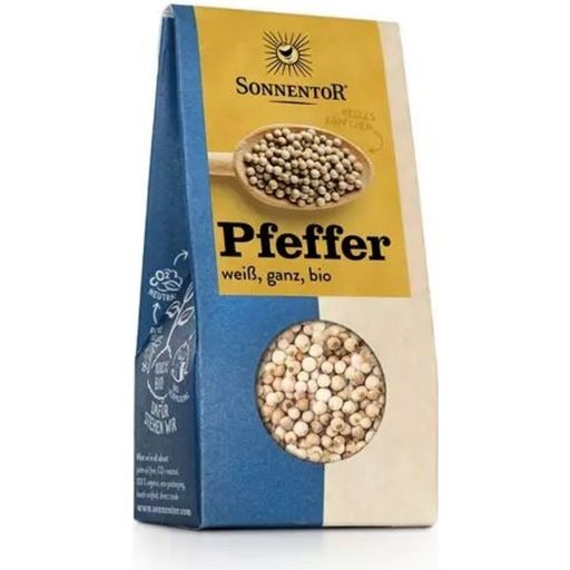 Sonnentor Organic White Pepper, whole - whole