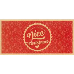 Nice Christmas - Ваучер за подарък, отпечатан върху екологична рециклирана хартия