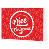 "Nice Christmas" - bon podarunkowy do samodzielnego wydrukowania