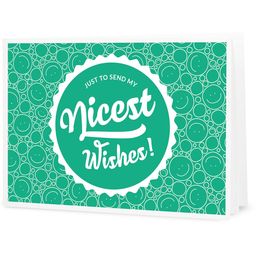 "Nicest Wishes" - Darilni bon za lastno tiskanje