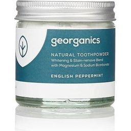 Georganics Natural Tooth Powder, 60 ml - English Peppermint