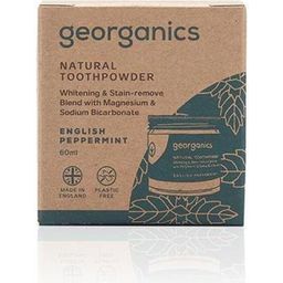 Georganics Natural Toothpowder, 60 ml - English Peppermint
