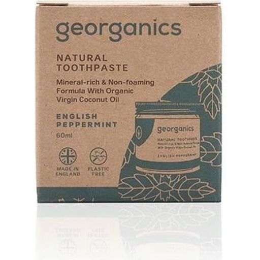 Georganics Natural Toothpaste, 60 ml - English Peppermint