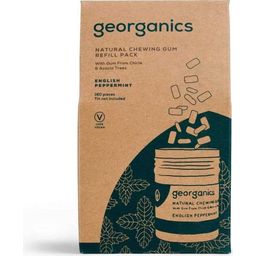 Georganics English Peppermint Natural rágógumi - 180 db