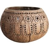 Balu Bowls Świecznik z orzecha kokosowego "Hippie"