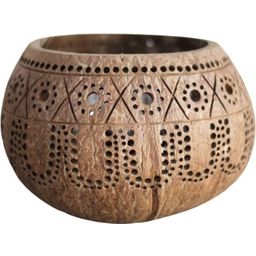 Balu Bowls Portacandela in Legno di Cocco - Hippie
