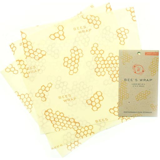 Bee's Wrap Комплект от 3 опаковки - Голяма