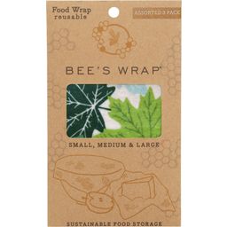 Bee's Wrap Forrest Floor Wax Cloths - Set of 3