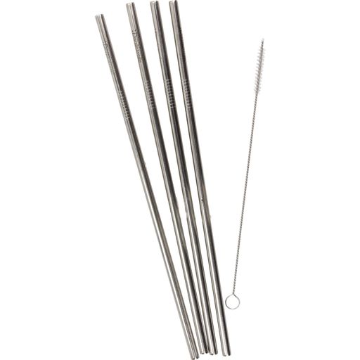 Dantesmile Set of 4 Reusable Stainless Steel Straws - 1 Set