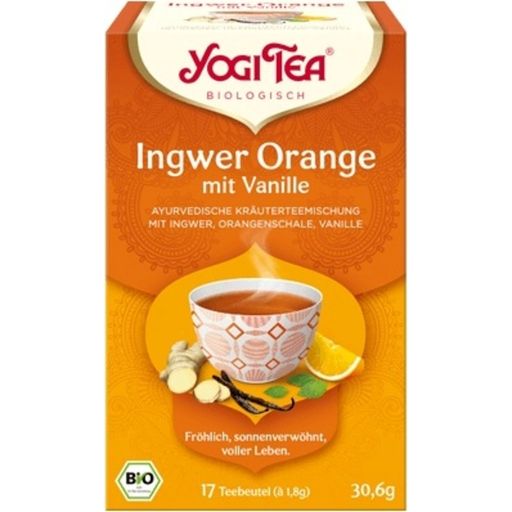 Yogi Tea Био чай джинджифил/портокал с ванилия - 17 сашета