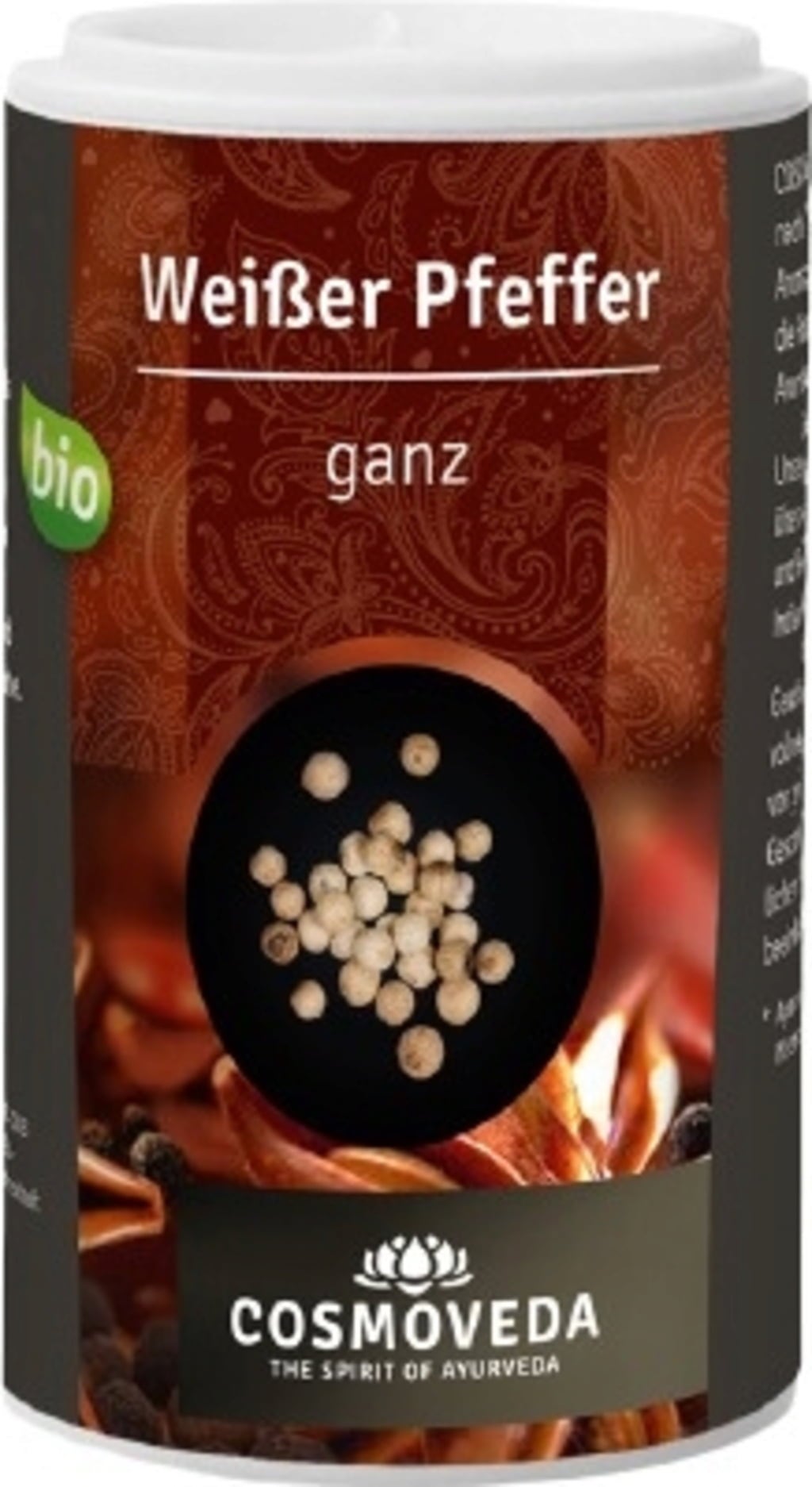 Cosmoveda Poivre Blanc Entier Bio - 40 g