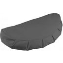 Half Moon Bolster with Organic Cotton Cover, anthracite