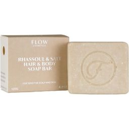 FLOW Cosmetics Rhassoul & Salt haj- és testszappan - 120 g