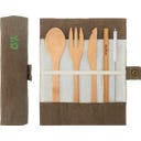 Bambaw Set de Couverts en Bambou - Olive