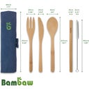 Bambaw Bamboo Cutlery Set - Ocean