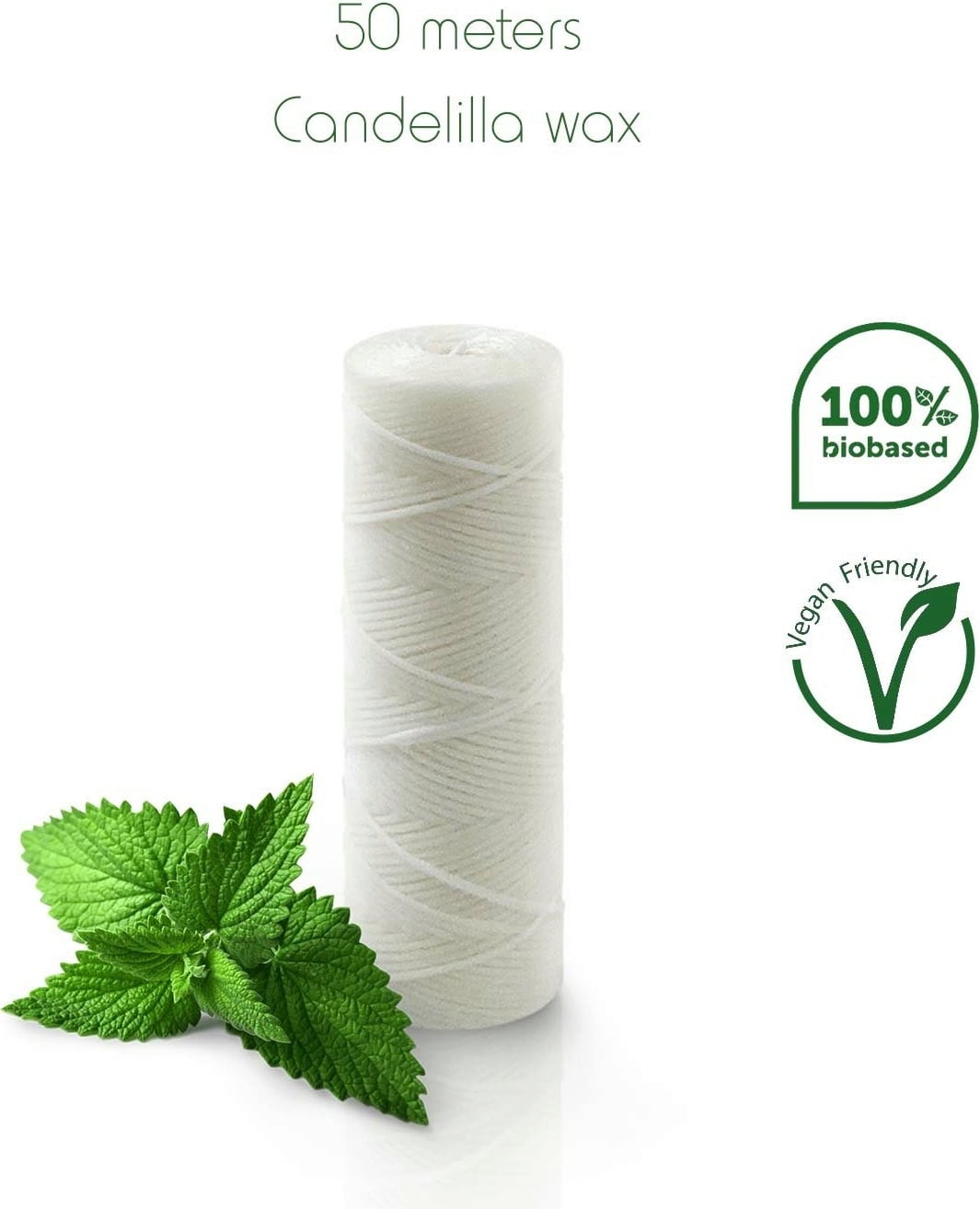 Bambaw Vegan Dental Floss - Dispenser + 50 m 