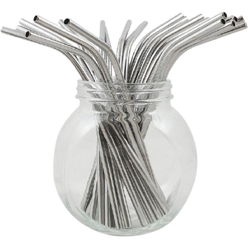 Bambaw Stainless Steel Straws - Silver 