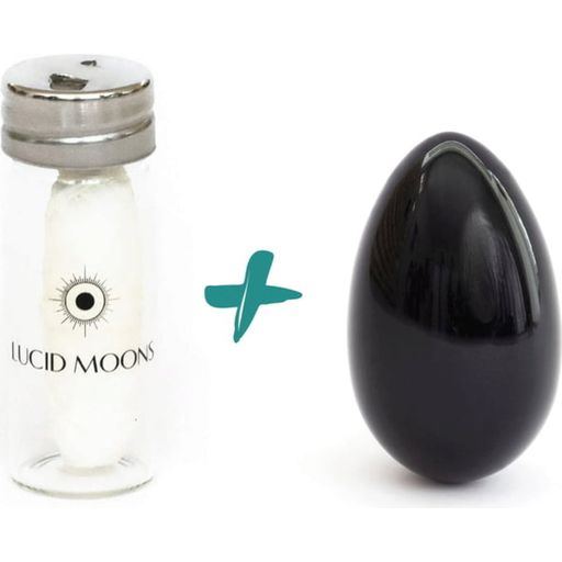 Lucid Moons Fekete obszidián jóni tojás