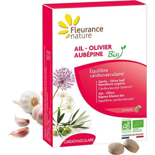 Fleurance Nature Organic Garlic-Olive-Hawthorn Tablets - 60 Tablets