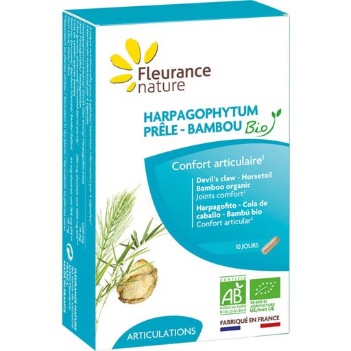Organic Harpagophytum Horsetail Bamboo Capsules - 40 Capsules