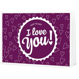 "I Love You!" - Darilni bon za lastno tiskanje