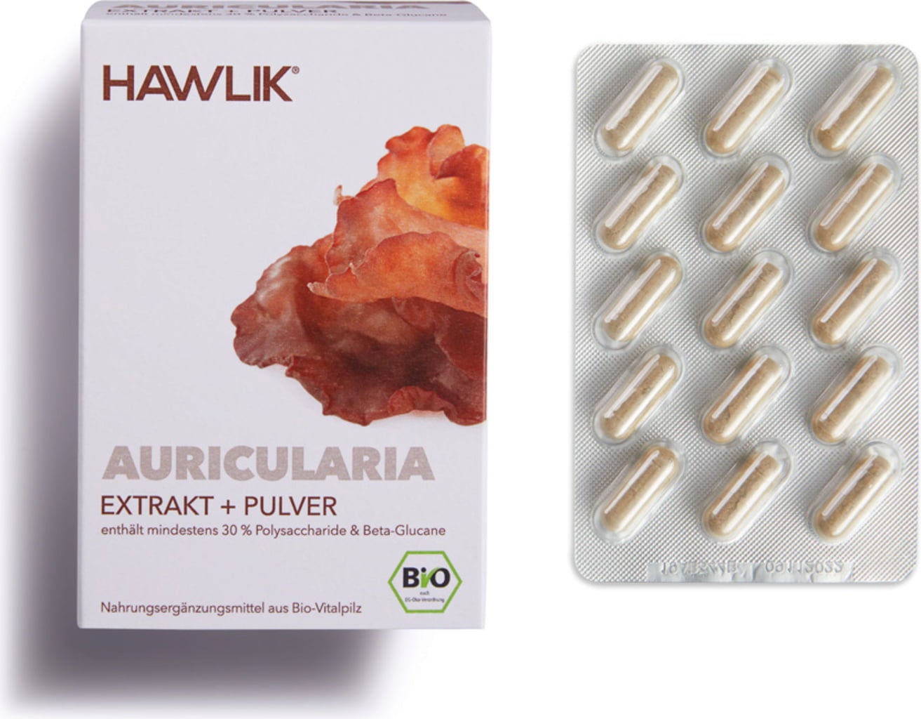Auricularia Bio en Gélules - Extrait + Poudre - 120 gélules