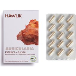Auricularia ekstrakt + proszek kapsułki bio - 60 Kapsułki