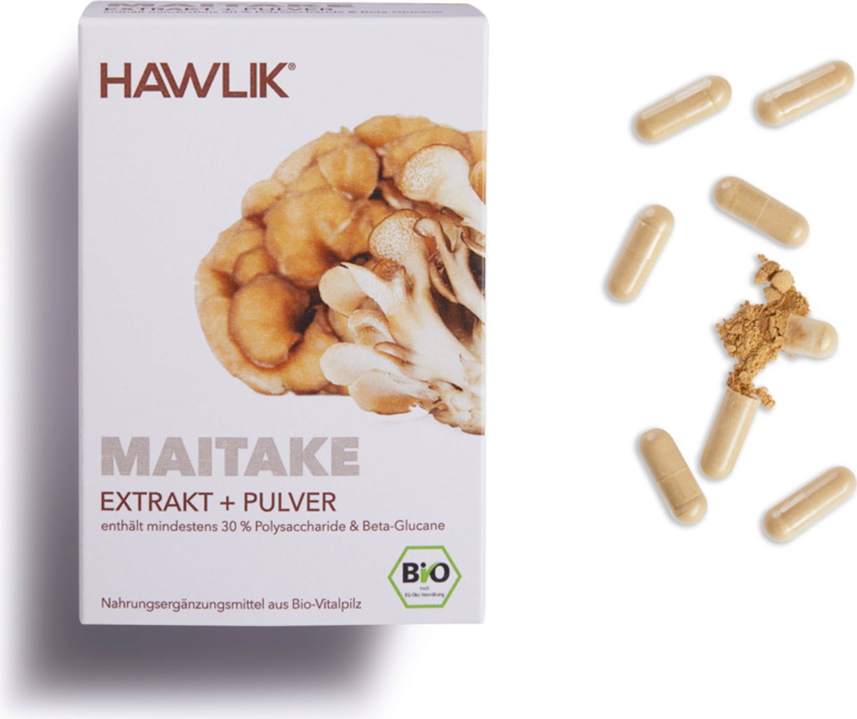 Maitake Bio en Gélules - Extrait + Poudre - 120 gélules
