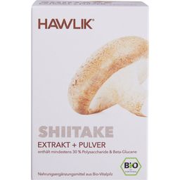 Shiitake Extrakt + Pulver Kapseln Bio - 120 Kapseln