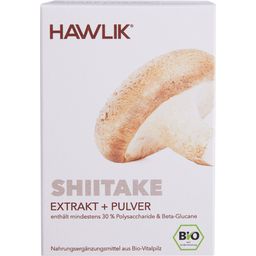 Shiitake Bio en Capsules - Extrait + Poudre - 60 gélules