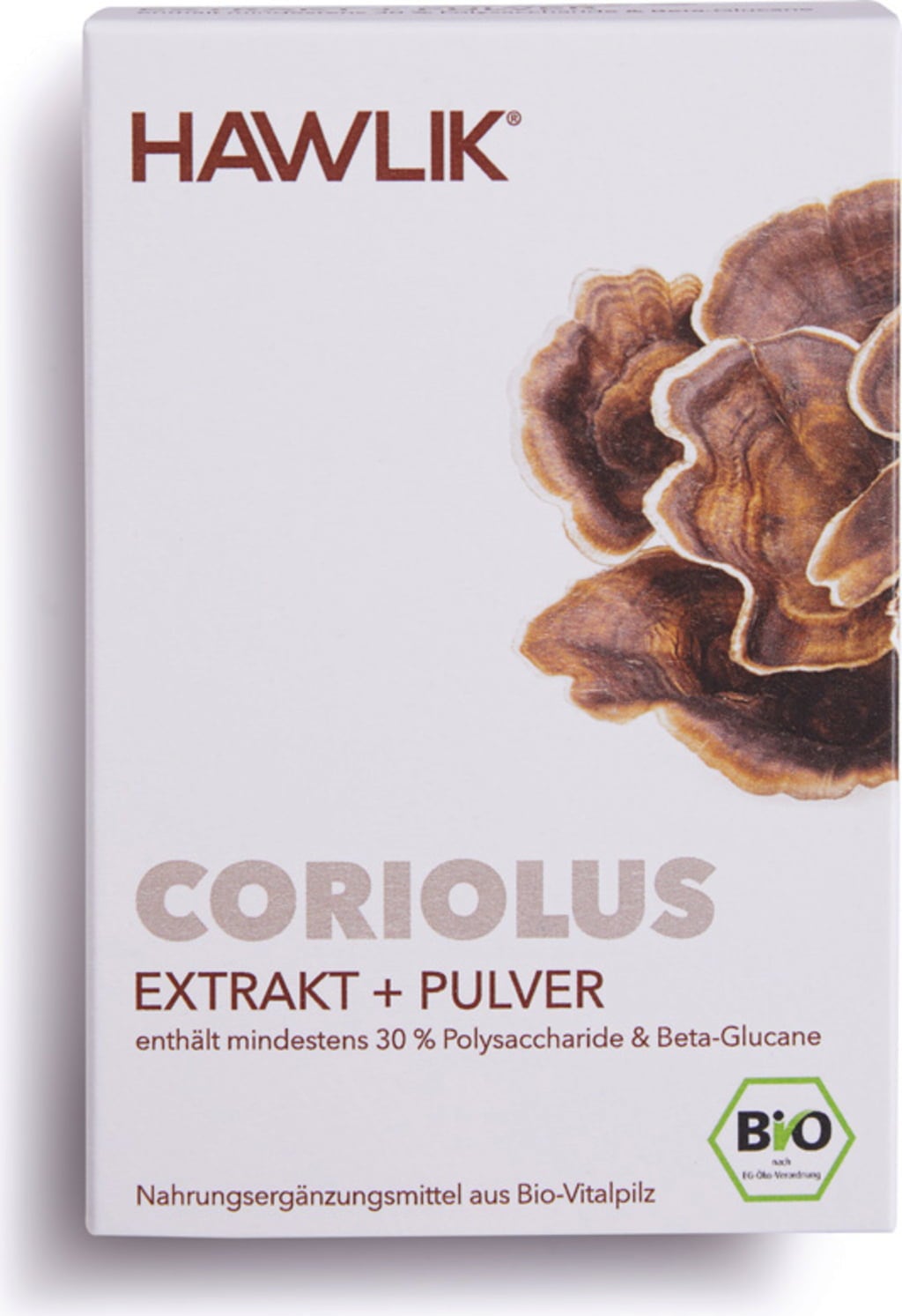 Coriolus Extract + Organic Powder Capsules, 60 Capsules