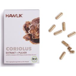 Coriolus Extract + Organic Powder Capsules - 60 Capsules