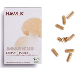 Agaricus Extrakt + Pulver Kapseln Bio - 60 Kapseln