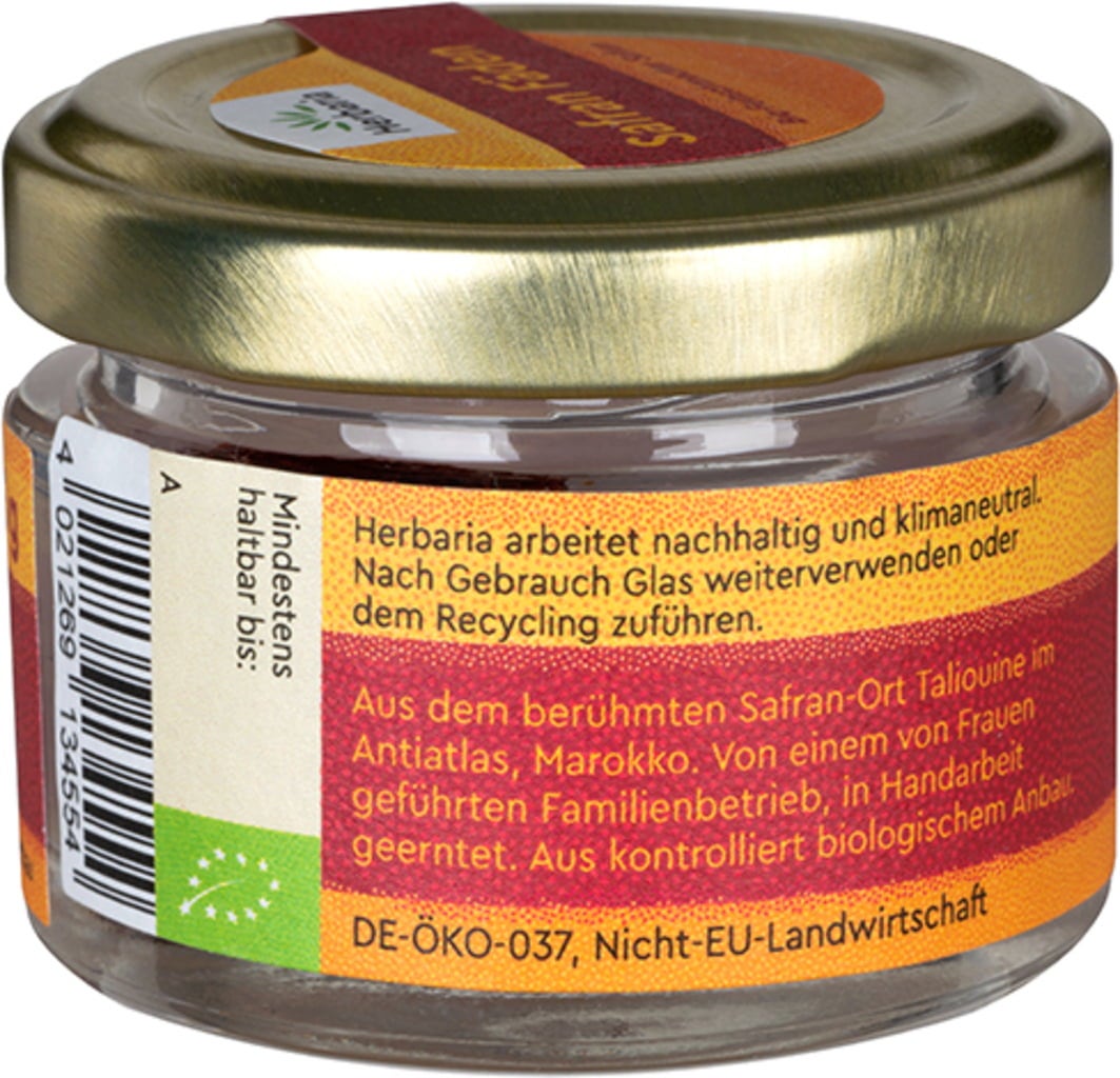 Herbaria Safran-Fäden Bio - 0,50 g