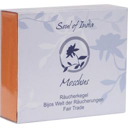 Soul of India Musk Incense Cones, FAIR TRADE - 1 Box