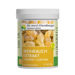 Dr. med. Ehrenberger Bio- & Naturprodukte Extrait d'encens + Gingembre + Curcuma - 120 gélules