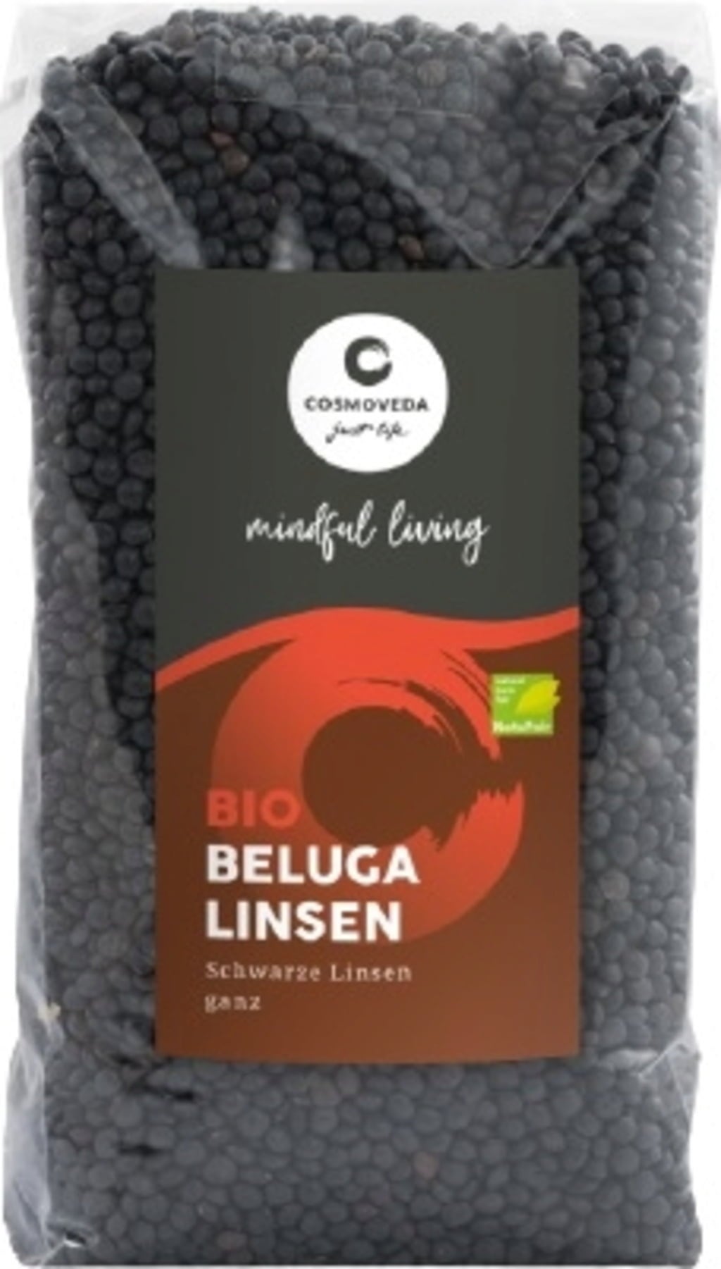 Cosmoveda Beluga Linsen ganz Bio - 500 g