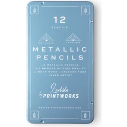 Printworks 12 Coloured Pencils - Metallic - 1 Pc