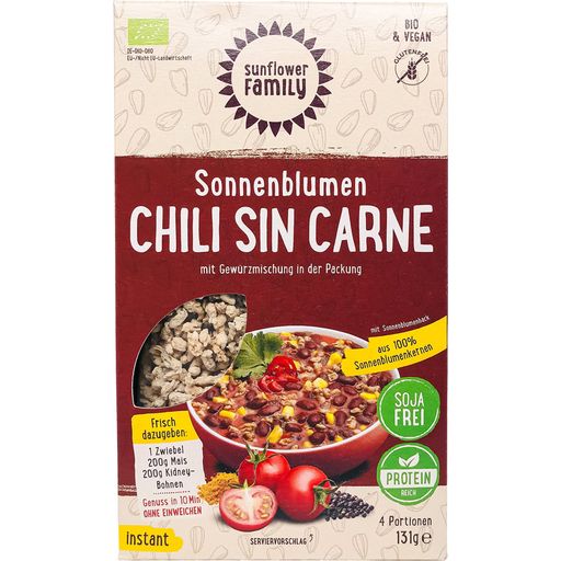 Bio Napraforgó húspótló - Chili sin Carne - 131 g