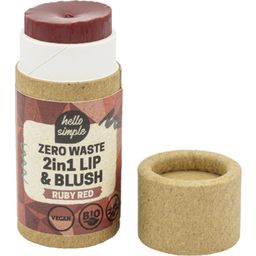 Zero Waste 2-in-1 Lip Balm & Blush - Ruby Red