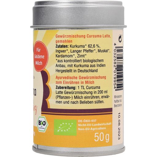 Classic Ayurveda Épices pour Curcuma Latte, Bio - 50 g