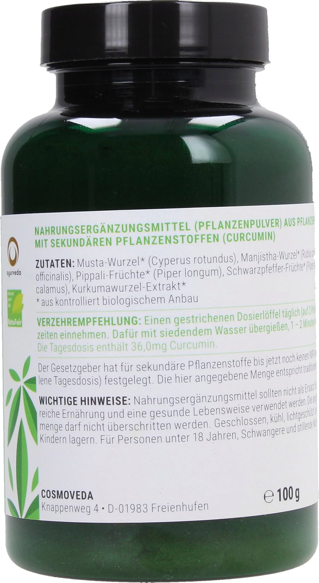 Cosmoveda Ayus Rasayana Churna - Organic Ama - 100 g
