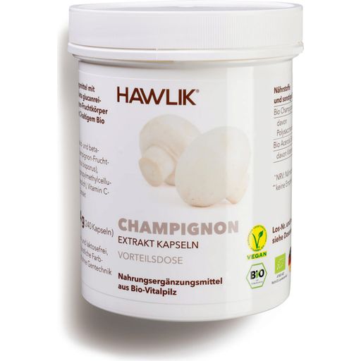 Hawlik Bio Champignon ekstrakt - kapsule - 240 kap.